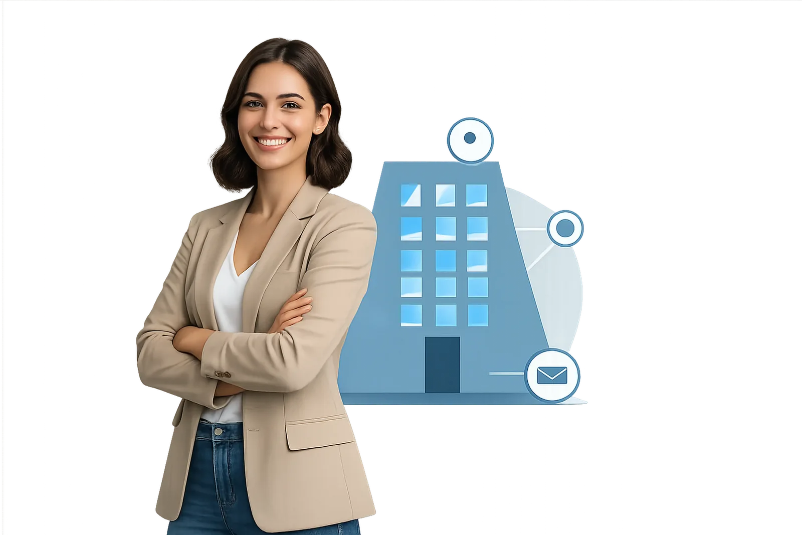 Modern cam cepheli iş merkezi — prestijli yasal adres