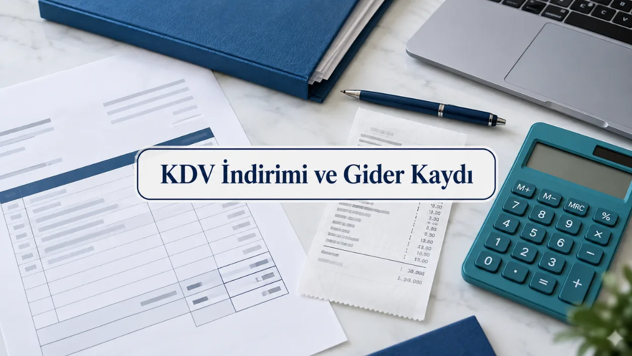 KDV indirimi ve gider kaydı